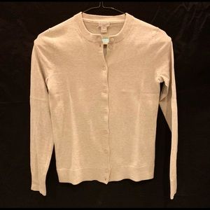 J.Crew Beige Button-Down Cardigan